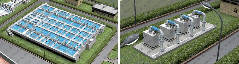 生反池 + 鼓風(fēng)機(jī)房